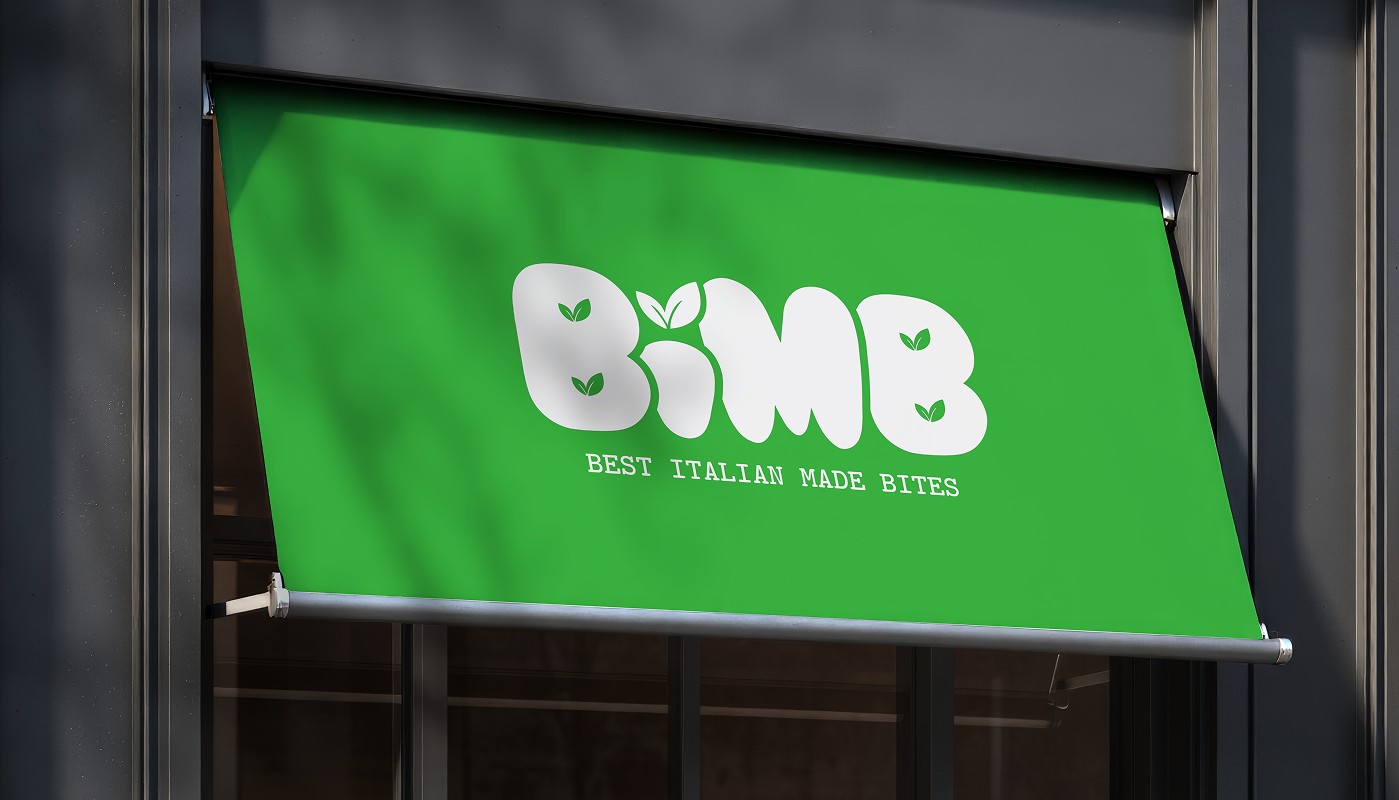Маркіза вітрини BIMB із логотипом