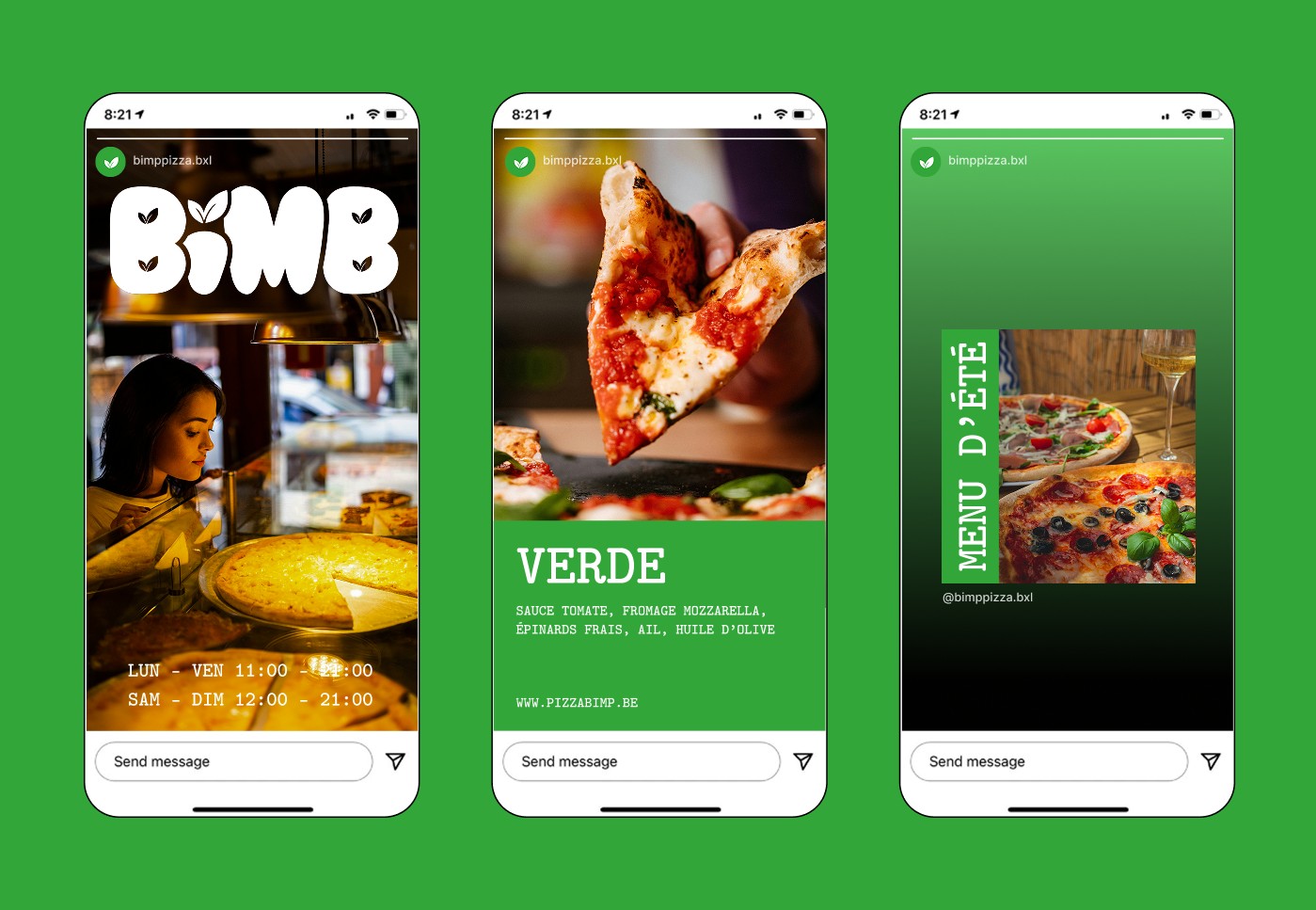 Три сторіз BIMB в Instagram