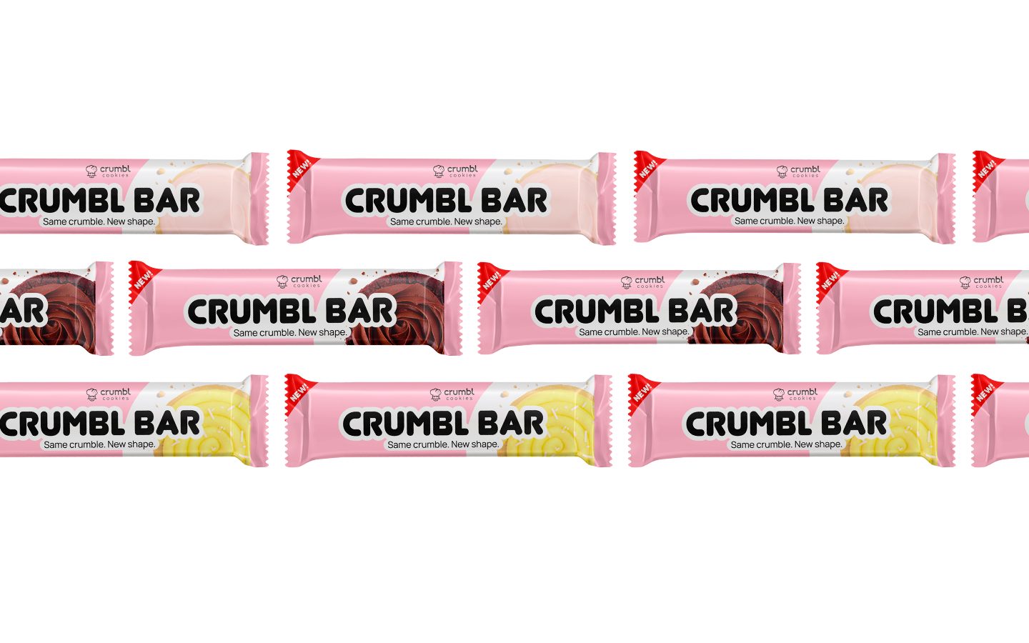 Crumbl Bar wrapper pattern, multiple flavors